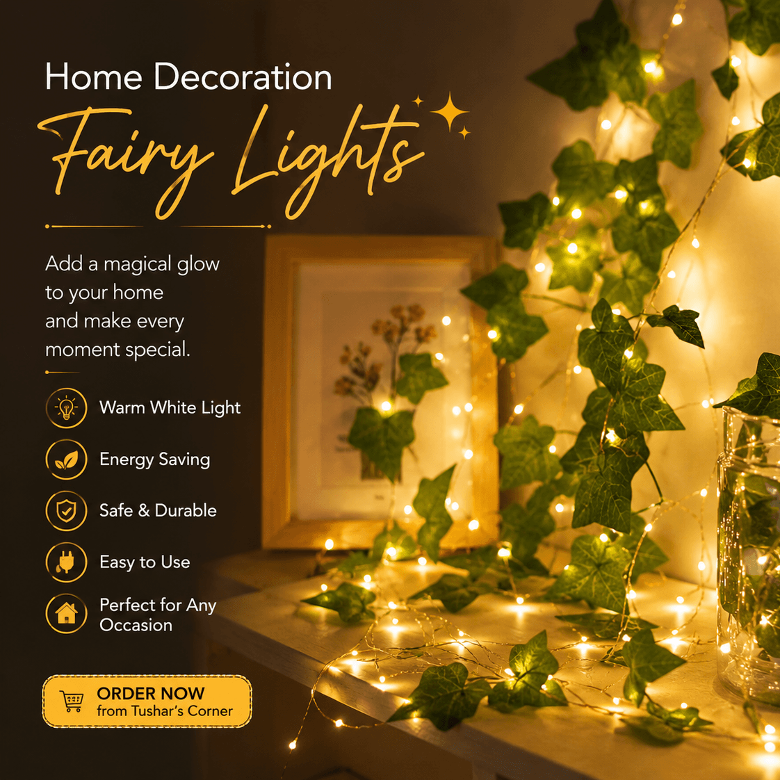 fairy lights LED Hanging Vine Light - Image 1
