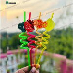 New 3D Fruit Shape Drinking Straws Reusable Straw - Image 3